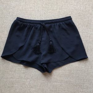 H&M Elastic Waist Navy Shorts 4